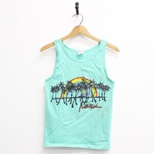 Vintage Hawaii Palm Trees Tank Top Small
